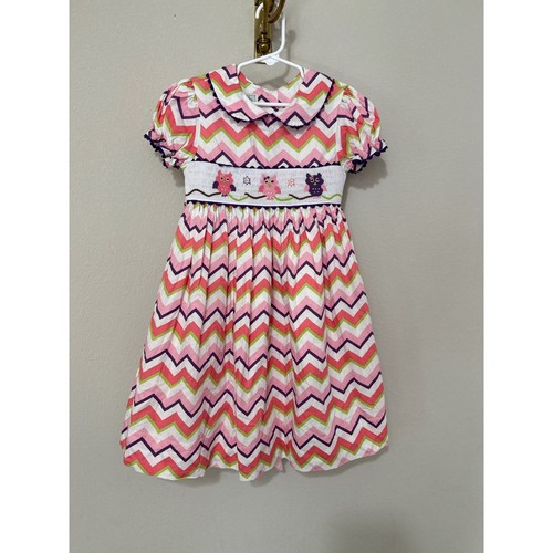 Vestito gufo smocked - vestito,