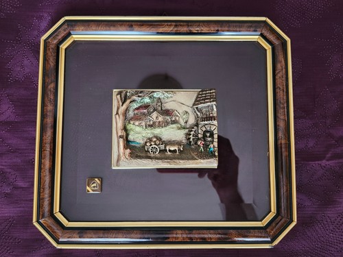 Quadro dipinto mano con - a,