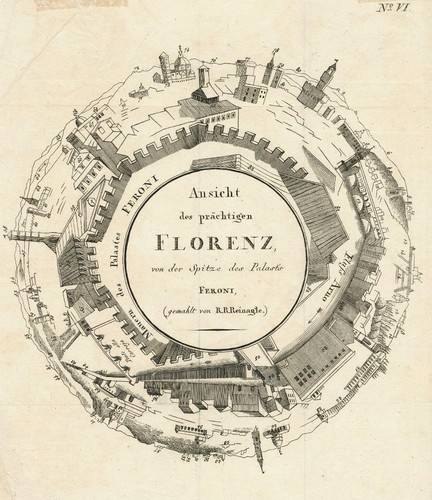 1806 panorama firenze - panorama, di