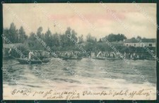 Varese Biandronno Isola Virginia TRACCE UMIDO cartolina KV4418