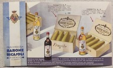 1935 CATALOGO BARONE RICASOLI CASA VINICOLA BROLIO VINO CHIANTI Cassette Natale