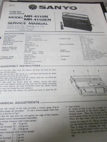 Sanyo radio cassette recorder - sanyo,