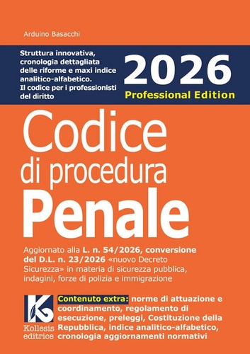 Codice penale procedura - e, di