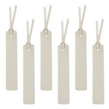 Leather Bookmarks, 6Pcs
