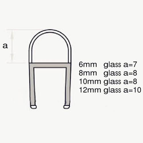 Guarnizione doccia pvc - pvc, per