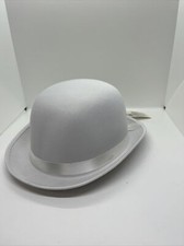Cappello bianco bombetta - ,