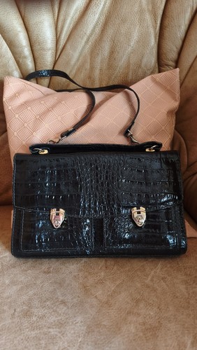 Borsa pelle coccodrillo - pelle,