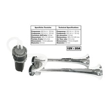 Tromba Bitonale Universale 12V