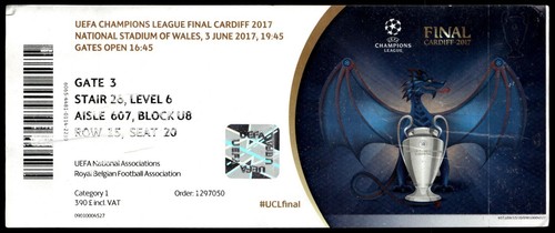 Biglietto finale real madrid - real,