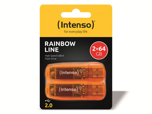Intenso chiavetta usb - intenso, rainbow
