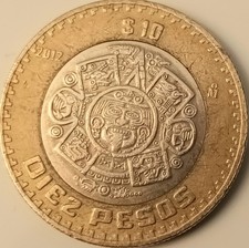 Messico moneta bimetallica - messico,