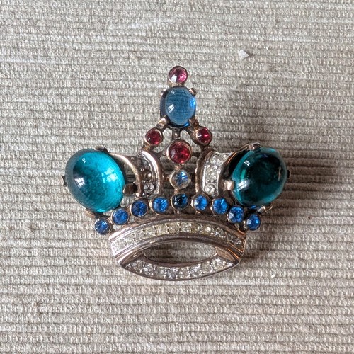 Trifari spilla corona - trifari, vintage