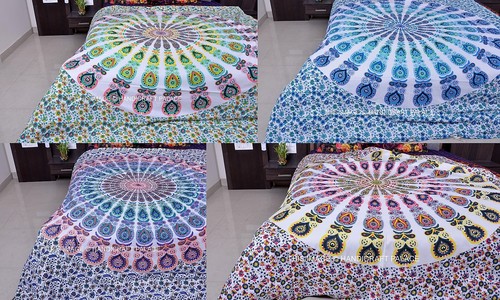 Mandala indiano regina coperta - indiano,