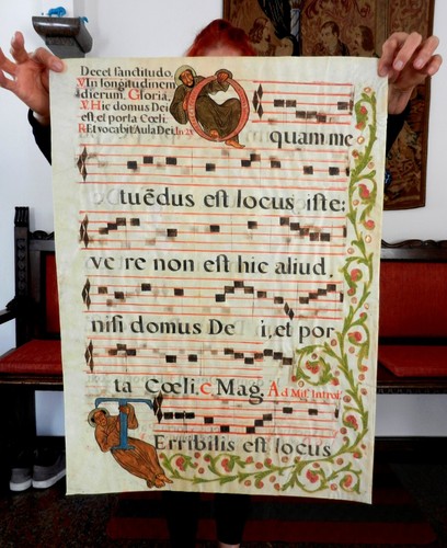 Antico antifonario corale - l-lt,