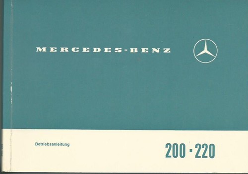 Mercedes 200 220 manuale uso - mercedes,