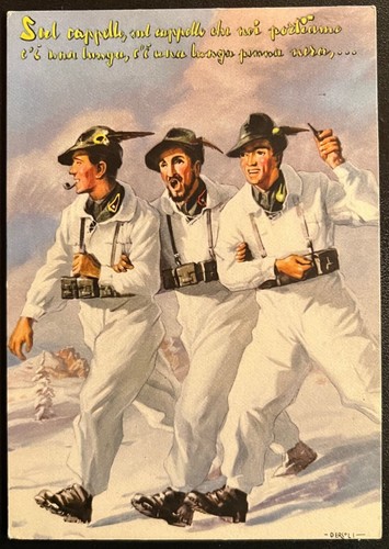 Cartolina militare alpini sul - cartolina, militare-alpini