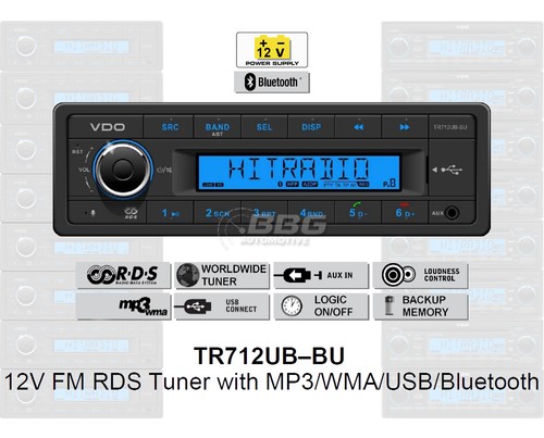 Autoradio volt bluetooth - 12,