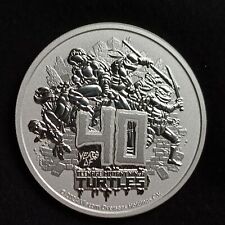 Moneta 2024 Tuvalu 1 Dollaro Tartarughe Ninja Ag. 999 Oncia FDC capsula (C.00)