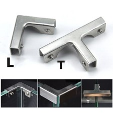 Acquario Pesciera Acciaio Inox Staffa Vetro Bordo Angolare Protezione 5mm-12mm