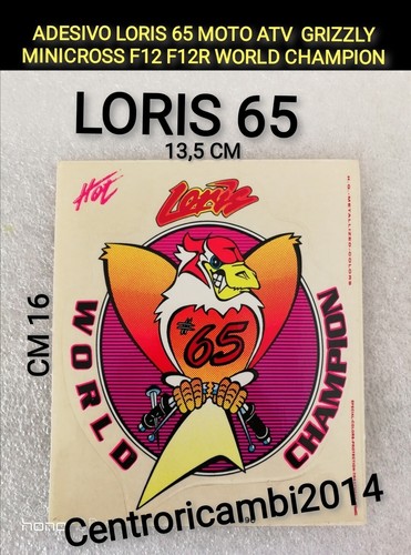 Adesivo carena loris moto - adesivo,