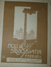 F.LI SANTINI FERRARA LAMPADE E CAFFETTIERE PUBBLICITA' D'EPOCA ADVERTIS ADV-0223