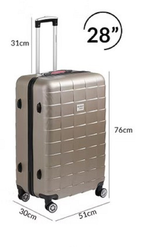 Valigia xxl champagne exopack - champagne,