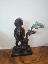 Antica Scultura Bronzo Bambino