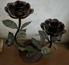 portacandele In Ferro A Forma  Di Rosa