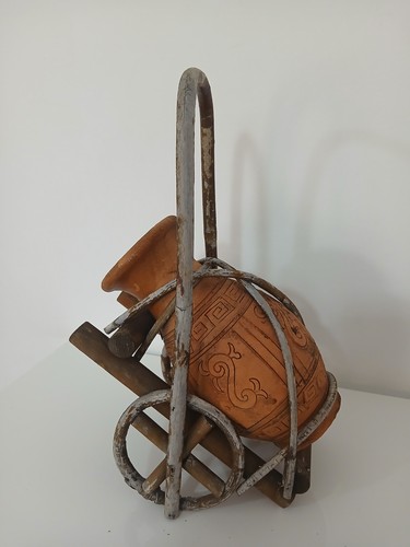 Carriola portavaso artigianale