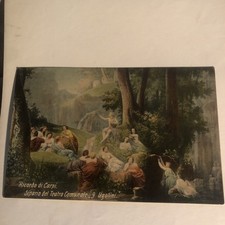 Carpi ricordo Sipario Teatro Comunale Ugolini Viaggiata 1907