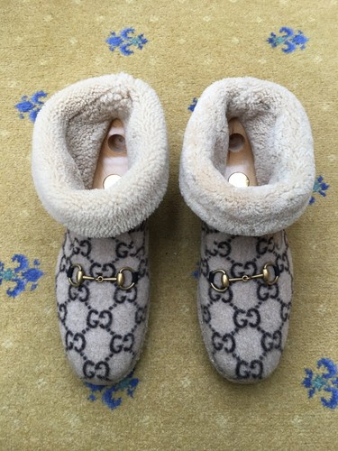 Gucci stivali shearling - stivali,