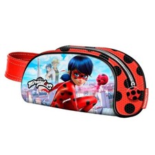 Miraculous Ladybug Astuccio Porta Tutto Matite Penne con Zip Scuola 