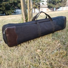 Tiro con l'arco takedown borsa ad arco ricurvo custodia 32" PU + borsa a mano/tracolla nylon