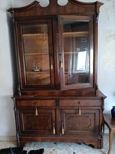 Mobile Vetrina Bar Vintage Stile Antico Radica Intarsi Anni 80 Italia