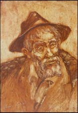 Oil painting portrait Franco