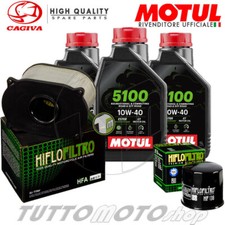 Tagliando CAGIVA Raptor 650 ie 2000-2005 / Motul 5100 10w40 + filtro olio / aria