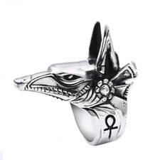 Anello Anubi Dio come Biker