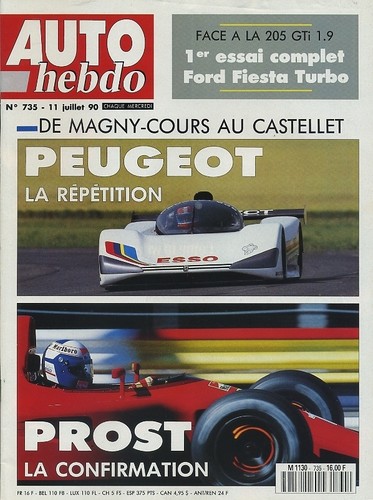 Auto hebdo 735 - n°735, 11/07/1990