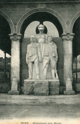 Carte boen monument - boen, morts