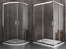 NUOVA CABINA DOCCIA SCORREVOLE APERTURA ANGOLO 70 80 100 120 140 BOX DOCCIA 6 MM