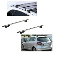BARRE PORTATUTTO ALLUMINIO VOLKSWAGEN GOLF PLUS ANNO 2013 CON RAILS SERRATURE K9
