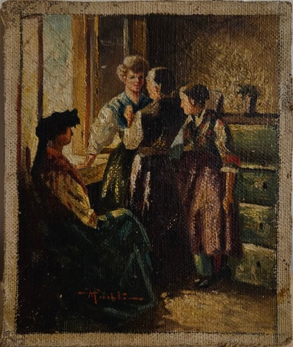 Nicola palizzi bozzetto - nicola, olio