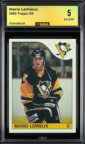 1985 topps mario lemieux 9 - 1985,