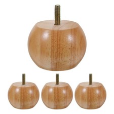 4 Pezzi Gambe Rotonde per