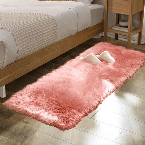 Tappeto peloso rosa - tappeto,