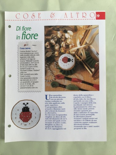 Schema punto croce - , fiore