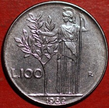 Italy 1982 100 Lire KM# 96.1