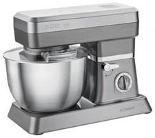 Impastatrice Planetaria KM398 con 3 ganci 1200 W  6,3 litri con Coperchio Bomann