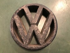 STEMMA ANTERIORE VOLKSWAGEN T4 NERO PLASTICA 323853601 EMBLEM BADGE AUTO EPOCA