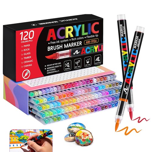 Set penne acriliche 120 - , colori